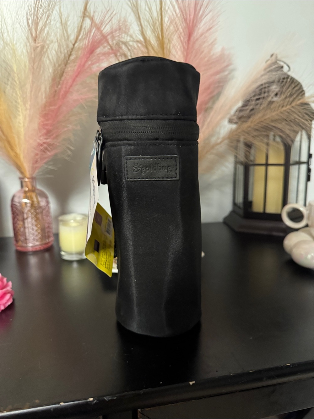 Insulated Black Bottle Cooler Pouch - NEVER BEEN USED